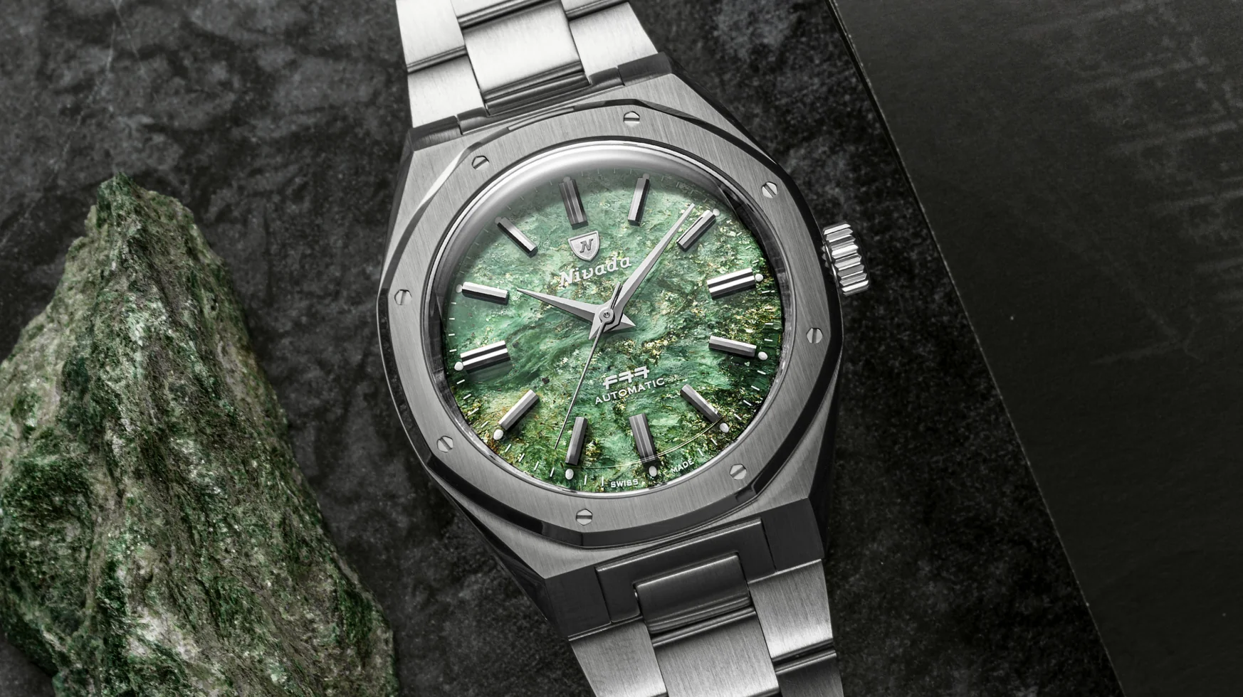 F77 MKII Stone Dial Green Aventurine